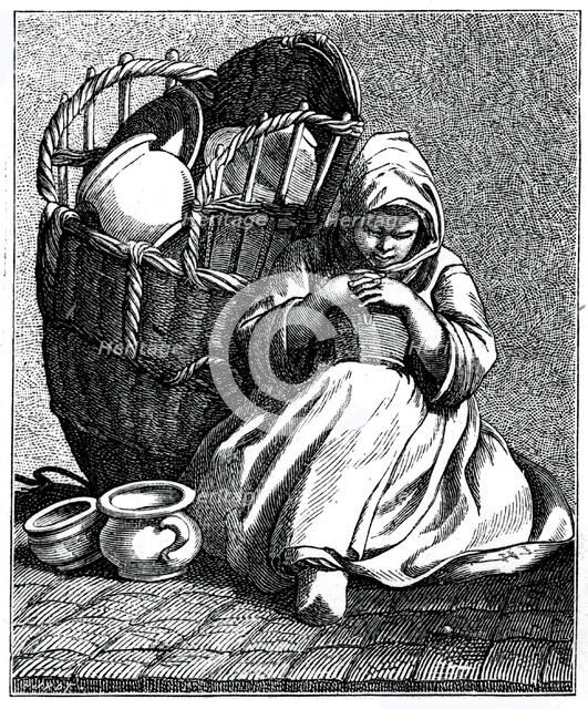 Stoneware for sale!, 1737-1742.Artist: Bouchardon