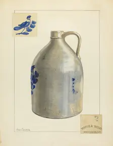 Stoneware Jug, 1935/1942. Creator: Charles Caseau