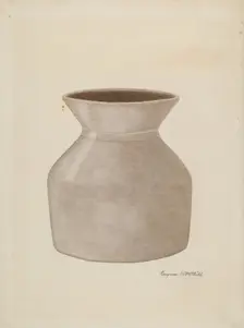 Stoneware Jar, 1935/1942. Creator: Eugene Gill