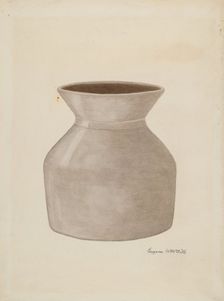 Stoneware Jar, 1935/1942. Creator: Eugene Gill