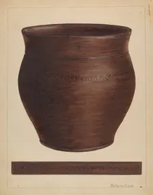 Stoneware Jar, 1935/1942. Creator: Nicholas Amantea