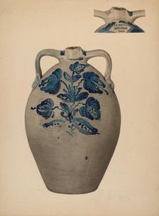 Stoneware Jar, 1937. Creator: Richard Barnett