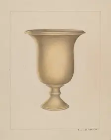 Stoneware Jar, c. 1937. Creator: Annie B Johnston