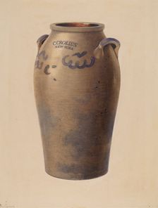 Stoneware Jar, c. 1940. Creator: Charles Caseau
