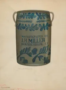 Stoneware Jar, c. 1941. Creator: Edward D. Williams