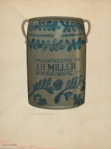Stoneware Jar, c. 1941. Creator: Edward D. Williams