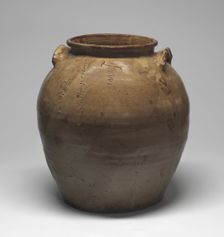 Stoneware storage jar, 1852. Creator: Dave the Potter