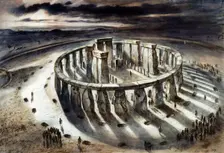 Stonehenge 1000BC, (c1960s). Artist: Alan Ernest Sorrell