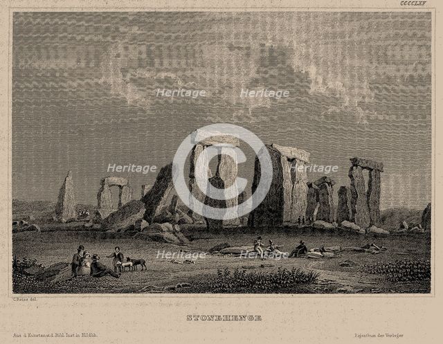 Stonehenge, 1843. Creator: Reiss, Carl (active 1842-1860).