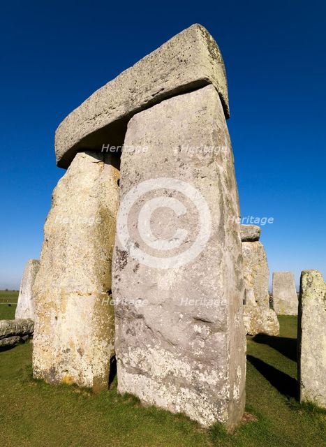 Stonehenge trilithon, Wiltshire. Artist: Historic England Staff Photographer.
