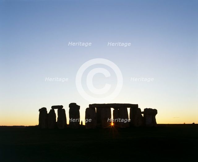 Stonehenge, Wiltshire. Artist: Unknown.