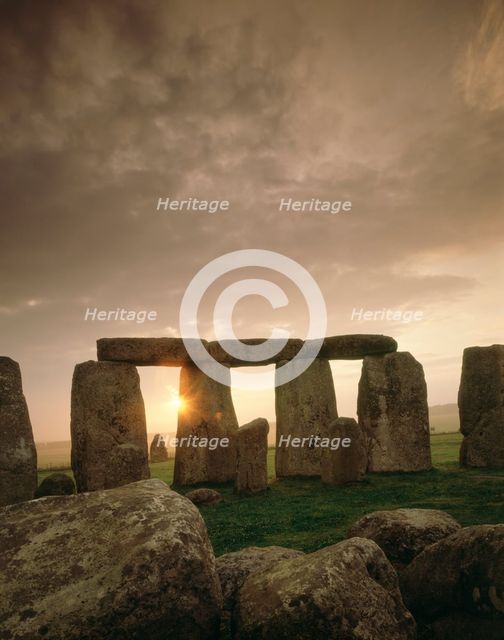 Stonehenge, Wiltshire. Artist: Unknown.
