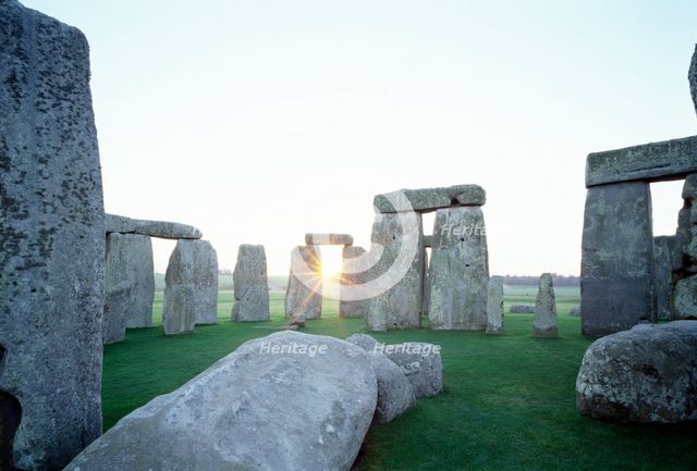 Stonehenge, Wiltshire. Artist: Unknown.