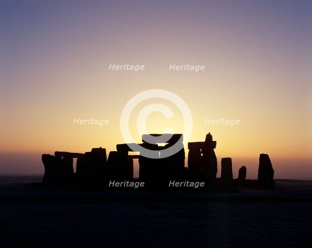 Stonehenge, Wiltshire. Artist: Unknown.