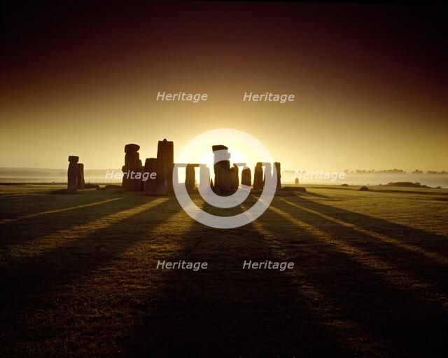 Stonehenge, Wiltshire. Artist: Unknown.