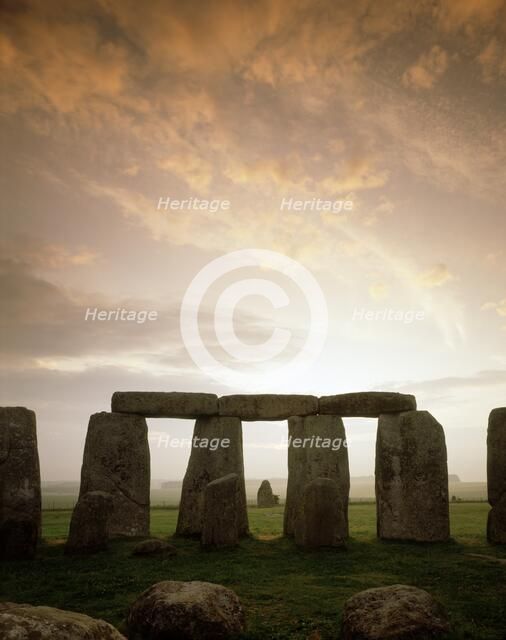 Stonehenge, Wiltshire. Artist: Unknown.