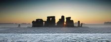 Stonehenge, Wiltshire, at sunrise, c2013. Artist: James O Davies