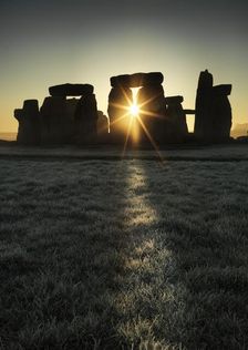 Stonehenge, Wiltshire, at sunrise, c2015. Artist: James O Davies