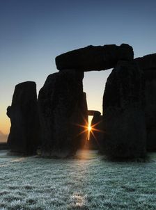 Stonehenge, Wiltshire, at sunrise, c2015. Artist: James O Davies