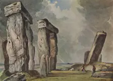 Stonehenge, Wiltshire c1830, (1946). Artist: James Bridges