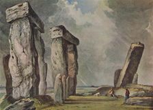 Stonehenge, Wiltshire c1830, (1946). Artist: James Bridges