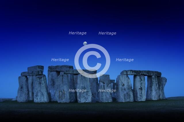 Stonehenge, Wiltshire, c2015. Artist: James O Davies.