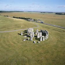 Stonehenge, Wiltshire; from the air