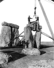 Stonehenge, Amesbury, Wiltshire, 1919-1920. Artist: A Trowbridge