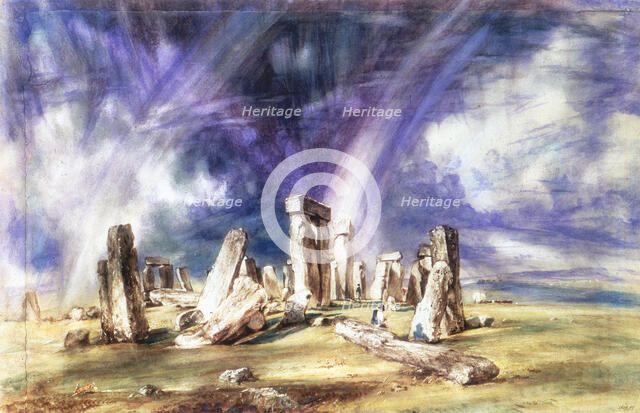 'Stonehenge', c1835.  Artist: John Constable
