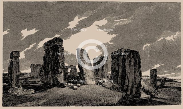 Stonehenge. From: Antiquities of Great Britain, 1807. Creator: Anonymous.
