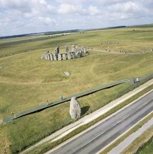 Stonehenge from the air, Wiltshire