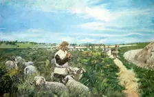 Stonehenge landscape, c2500BC, (c1990-2010). Artist: Ivan Lapper