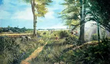 Stonehenge landscape, c3000BC, (c1990-2010). Artist: Ivan Lapper