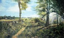 Stonehenge landscape, c3000BC, (c1990-2010). Artist: Ivan Lapper