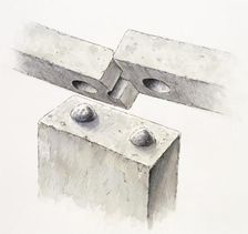 Stonehenge sarsen circle joints, c25th century BC, (c1990-2010). Artist: Peter Dunn