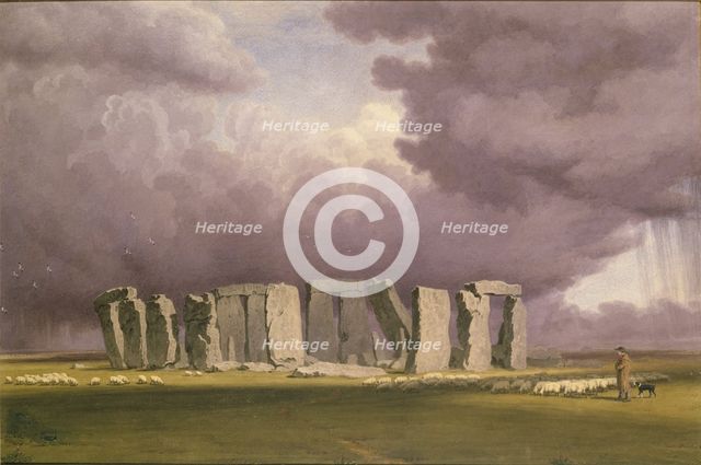 Stonehenge: Stormy Day, 1846. Artist: William Turner.