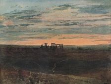 Stonehenge: Sunset 1909. Artist: JMW Turner