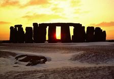 Stonehenge sunset, Wiltshire