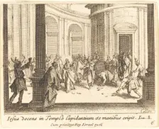 Stoning of Jesus, 1635. Creator: Jacques Callot