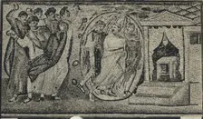 Stoning of Moses, Joshua and Caleb, Byzantine, early 20th century (original dated 5th century). Creator: Unknown