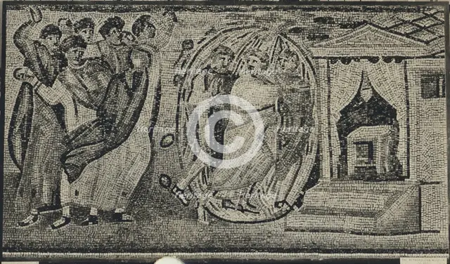 Stoning of Moses, Joshua and Caleb, Byzantine, early 20th century (original dated 5th century). Creator: Unknown.