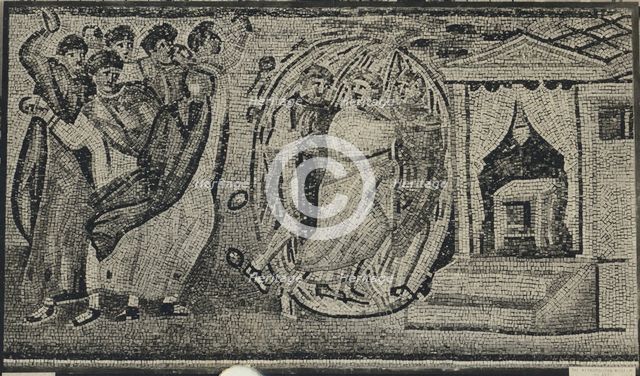 Stoning of Moses, Joshua and Caleb, Byzantine, early 20th century (original dated 5th century). Creator: Unknown.