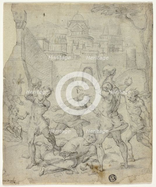 Stoning of Staint Stephen, c.1600. Creator: Unknown.