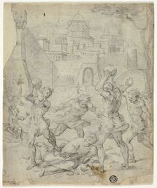 Stoning of Staint Stephen, c.1600. Creator: Unknown