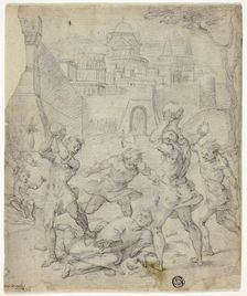 Stoning of Staint Stephen, c.1600. Creator: Unknown