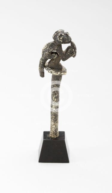 Stopper or Spoon with Figure of Monkey [Broken at Bottom], A.D. 1450/1532. Creator: Unknown.