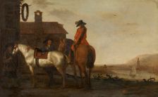 Stopping Place for Horsemen and Horses, late 17th-early 18th century. Creator: Abraham Pietersz van Kalraet