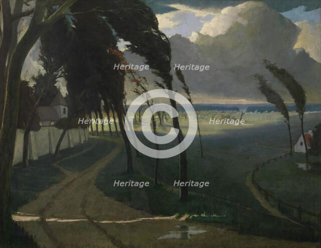 Storm, 1899. Creator: Eugene Laermans.