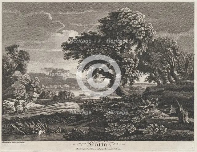 Storm, ca. 1745-58., ca. 1745-1758. Creator: Jean Baptiste Claude Chatelain.