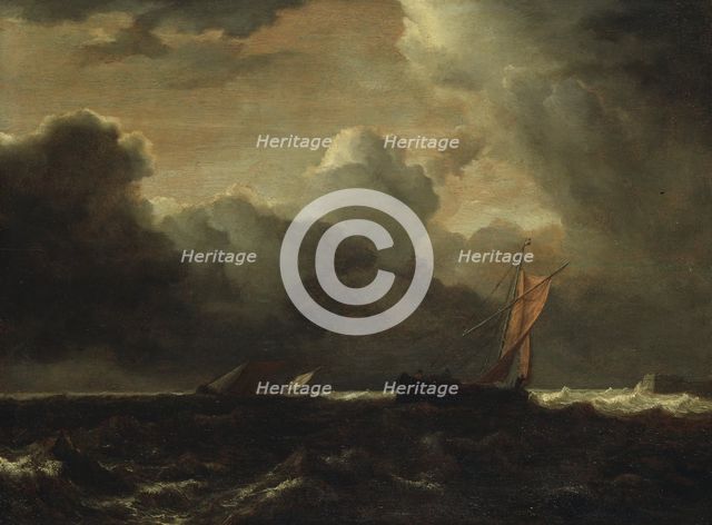 Storm Clouds over the Sea, mid-late 17th century. Creator: Jacob van Ruisdael.